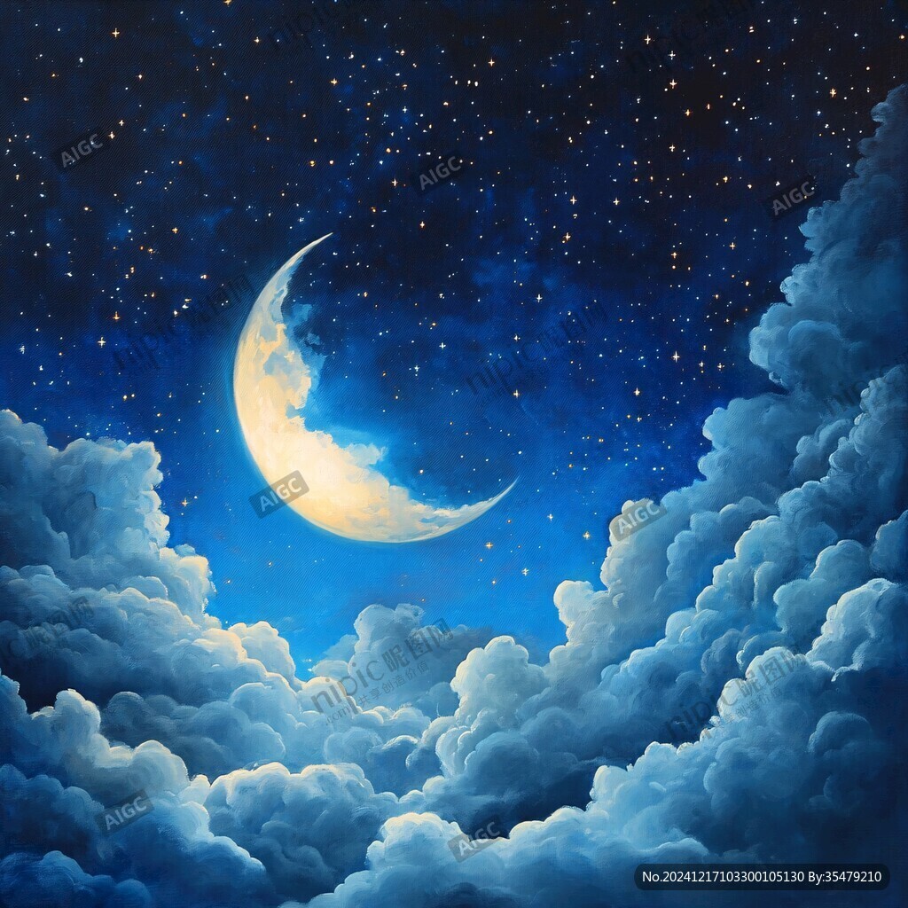 梦幻夜晚立体画