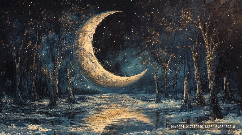 梦幻夜晚立体画