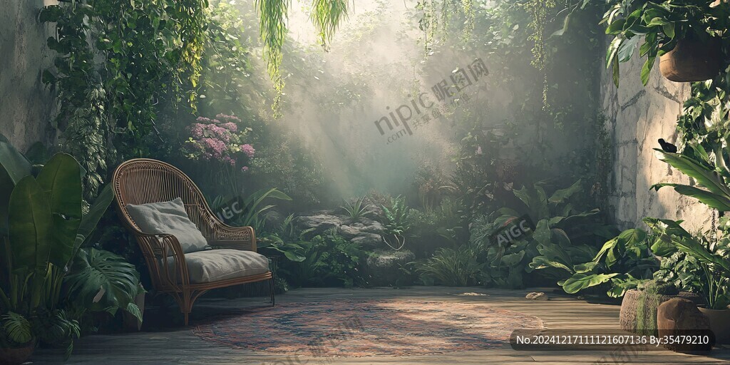 影视小品庭院背景