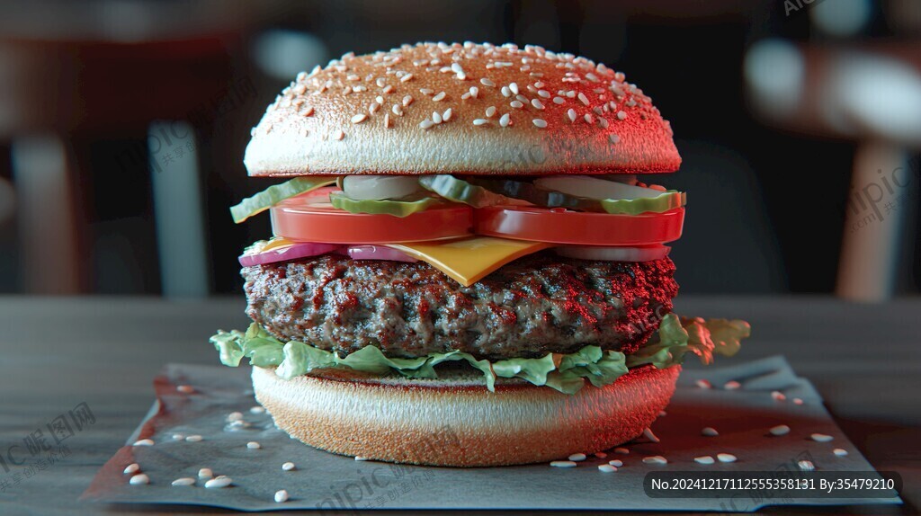 3d汉堡
