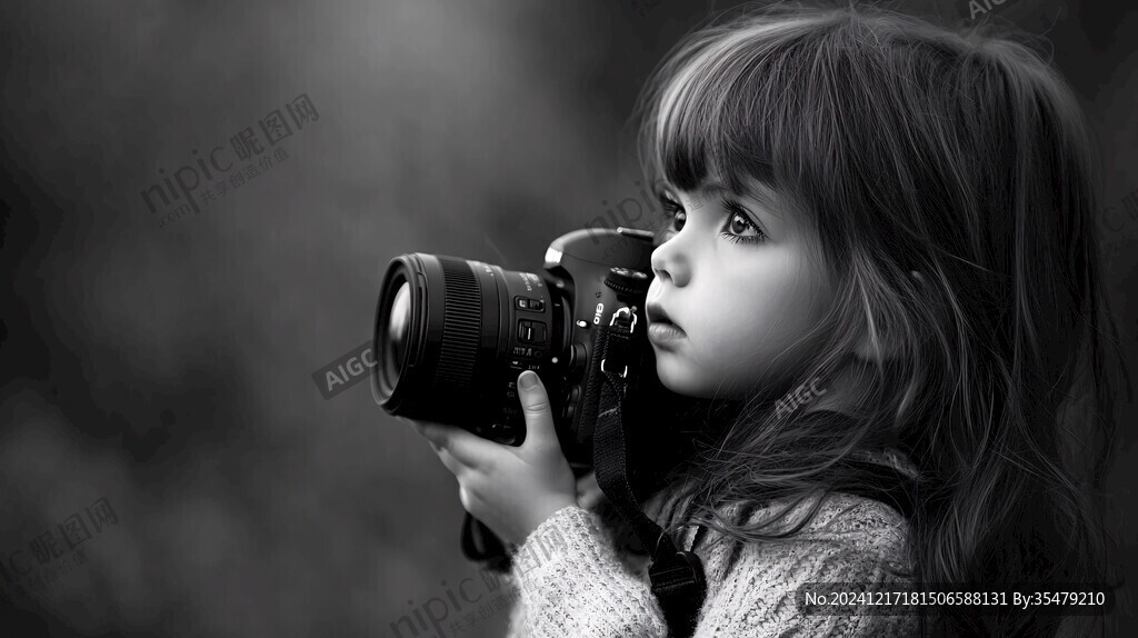 怡然自得的小女孩壁纸