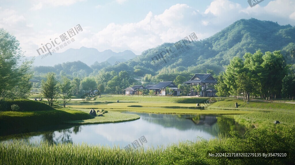 梦幻唯美农村新面貌