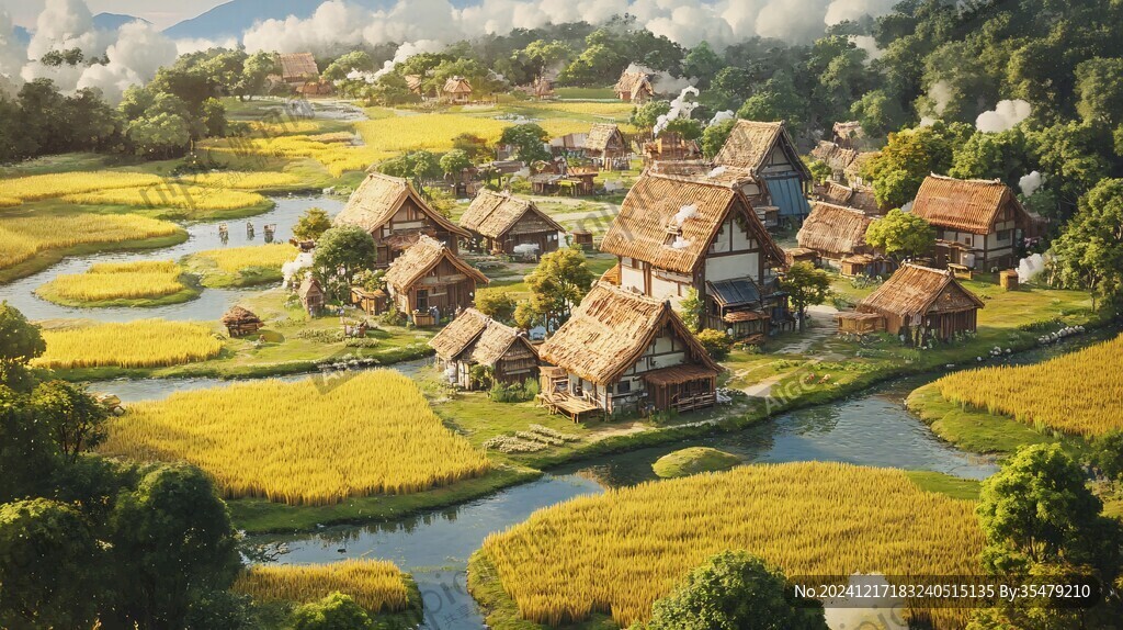 梦幻唯美农村新面貌