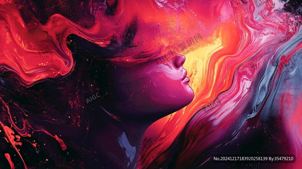 炫丽的梦幻流体画