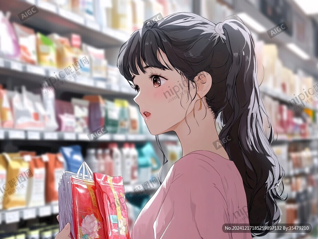 便利店零食插画