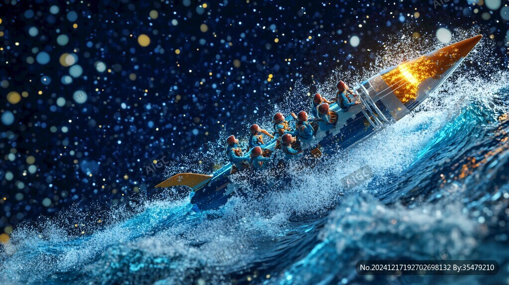 乘风破浪立体效果