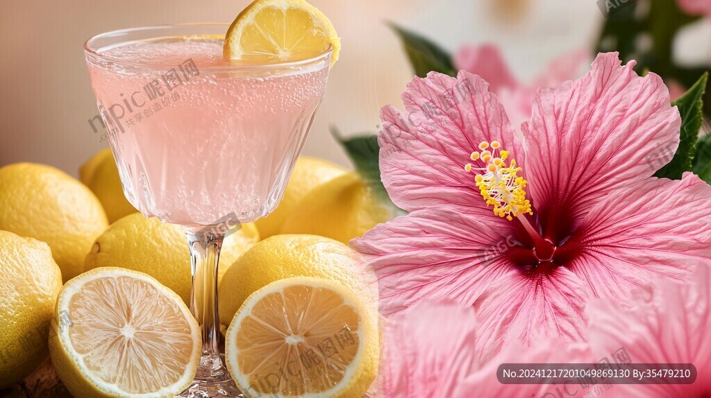 红粉佳人鸡尾酒