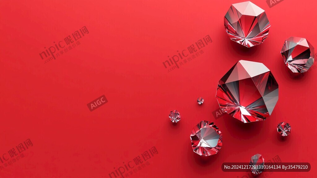 钻石红色展板
