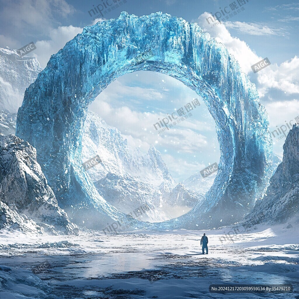 梦幻舞台背景南极冒险