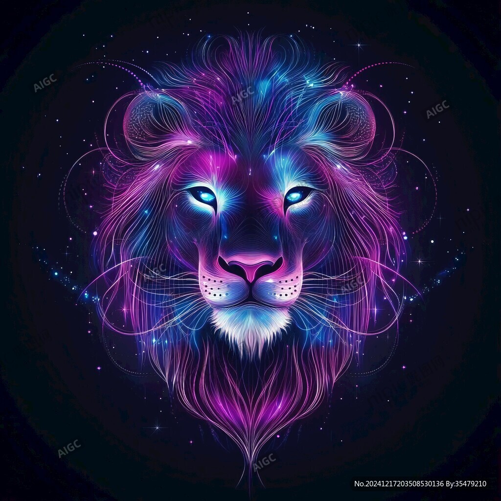 动物创意炫光效果