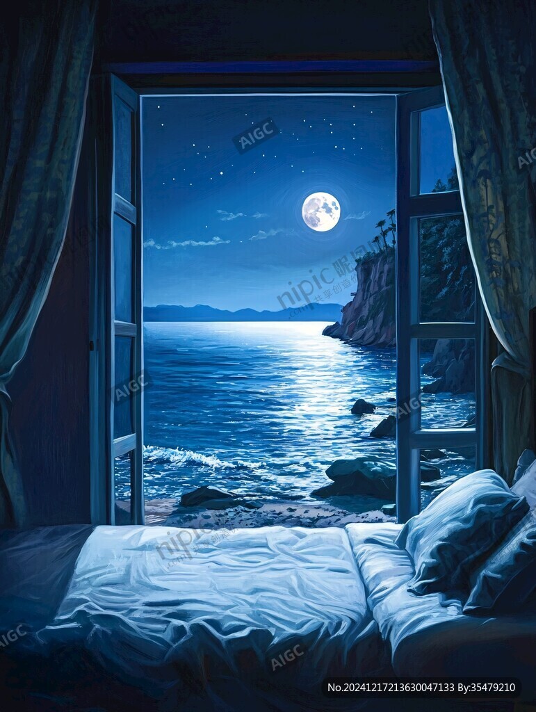 梦幻夜晚立体画