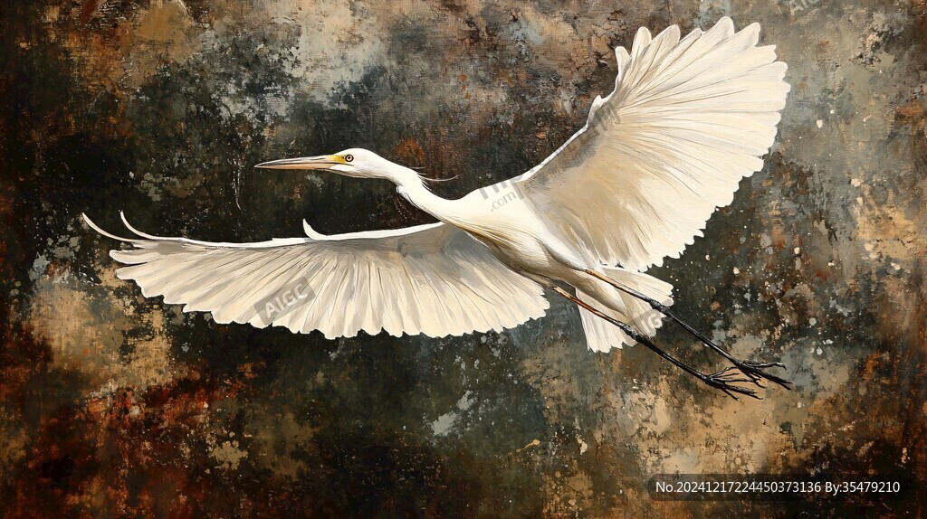 白鹭装饰画