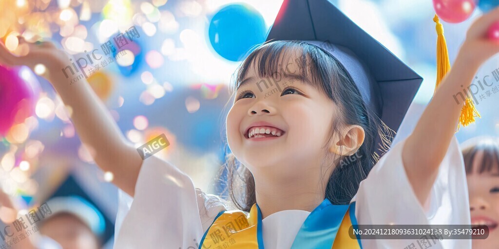 幼儿园毕业典礼拍照