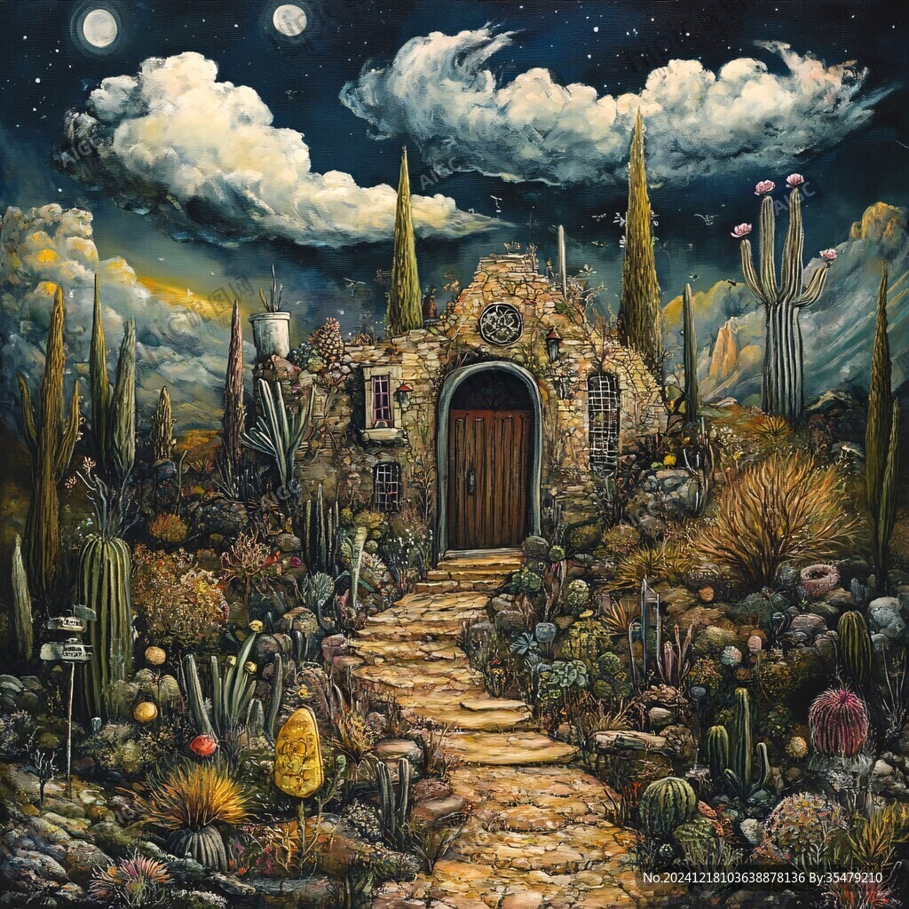 梦幻夜晚立体画