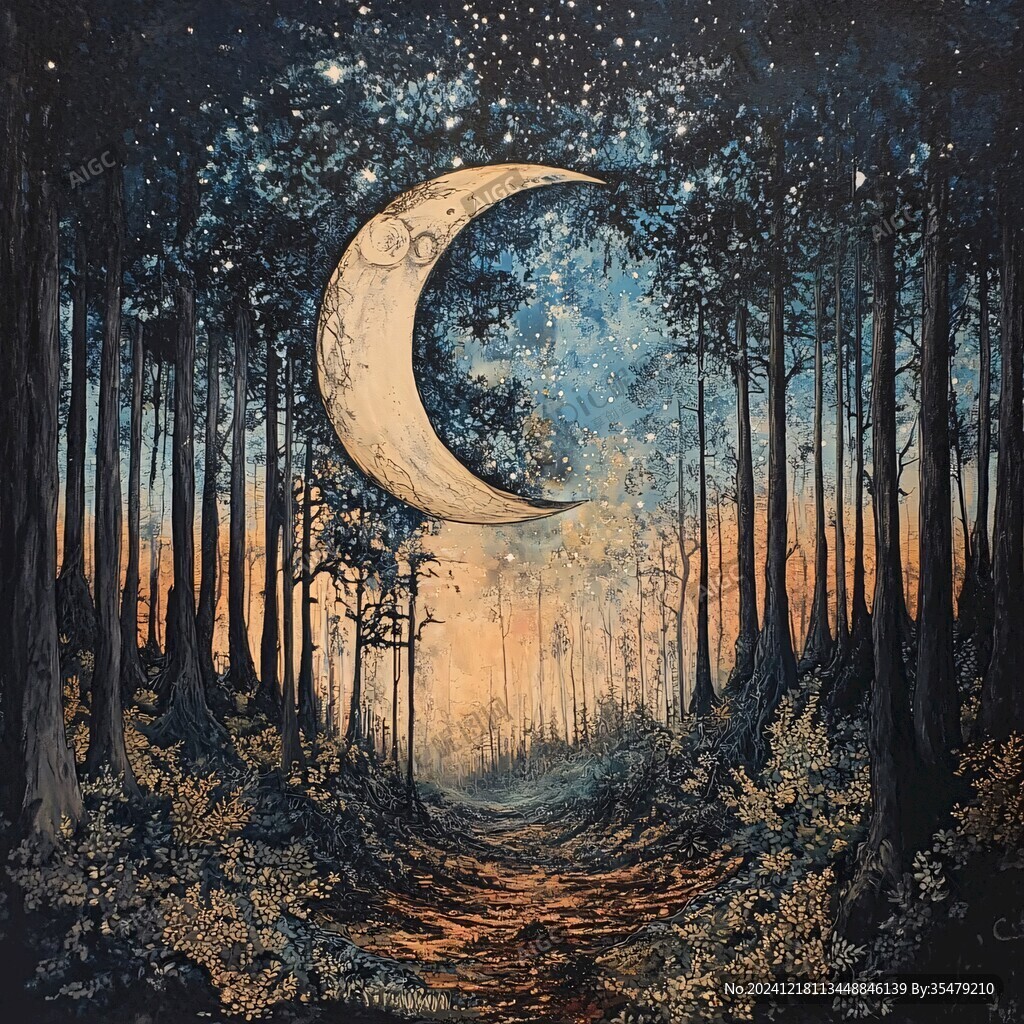 梦幻夜晚立体画