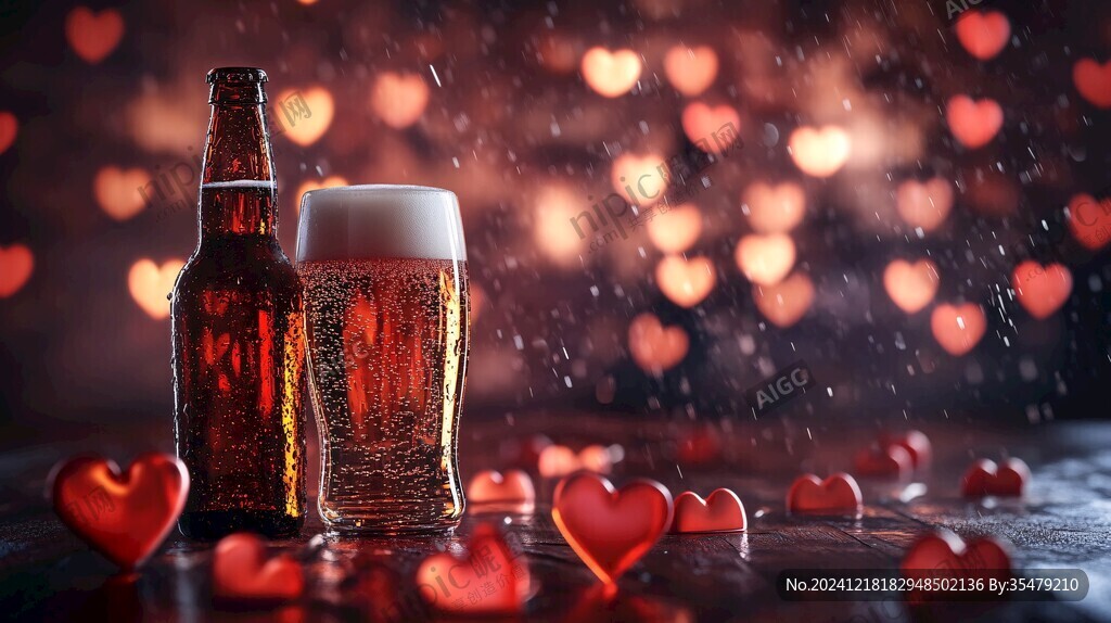 情人节酒水图片