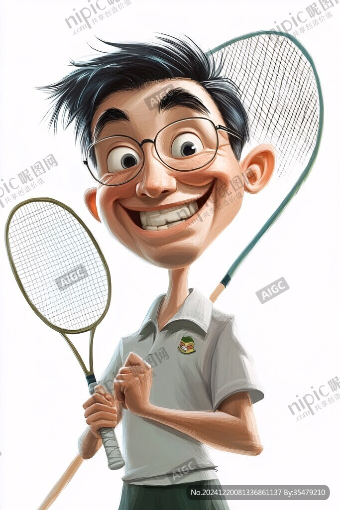 网球卡通人物
