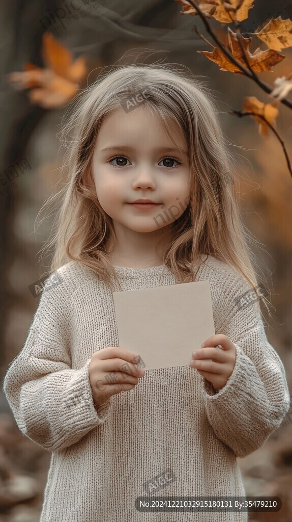 怡然自得的小女孩壁纸