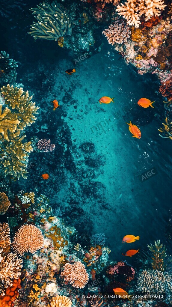 渐变海底世界圆点