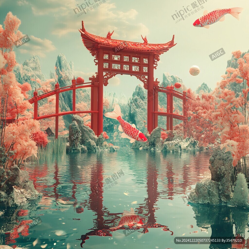 小桥流水年年有余