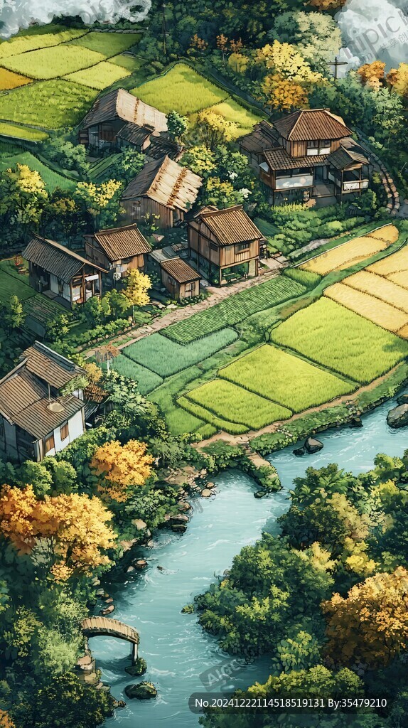 梦幻唯美农村新面貌