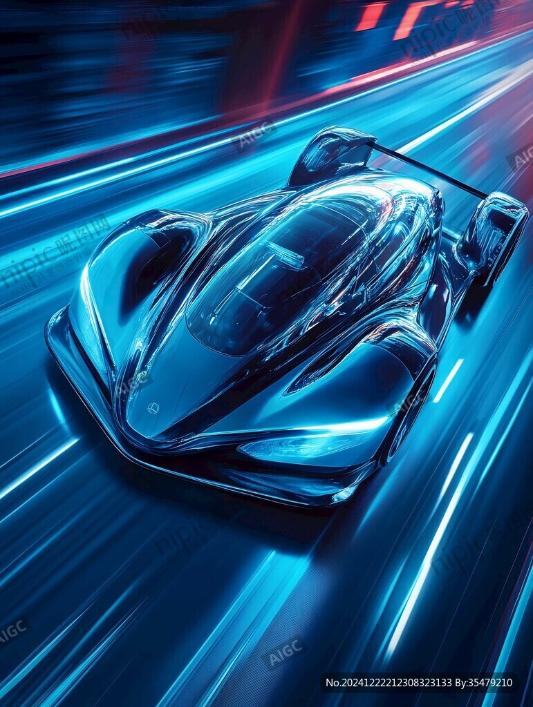 跑车线条飞驰电掣