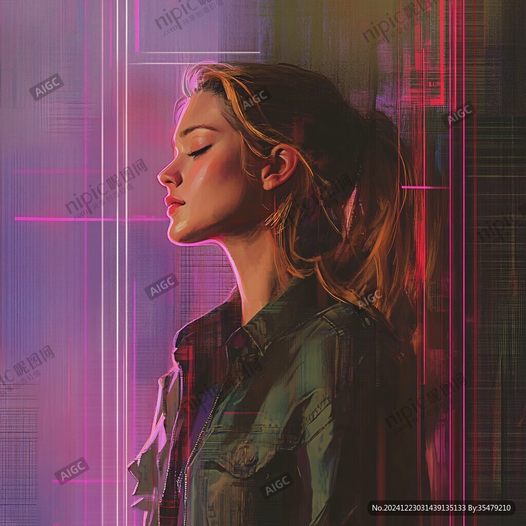 赛博朋克装饰画