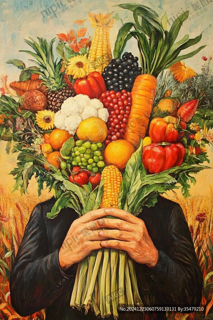 努力工作粮食系列作品