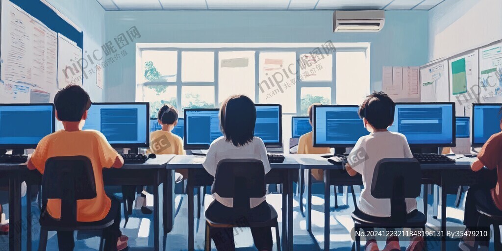 教室插画