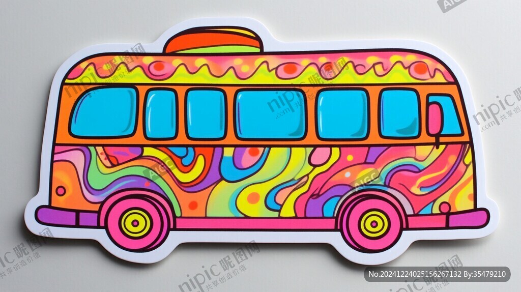 大巴车图案设计