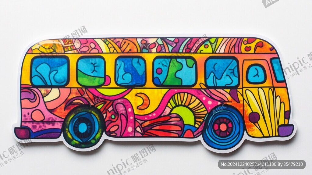 大巴车图案设计