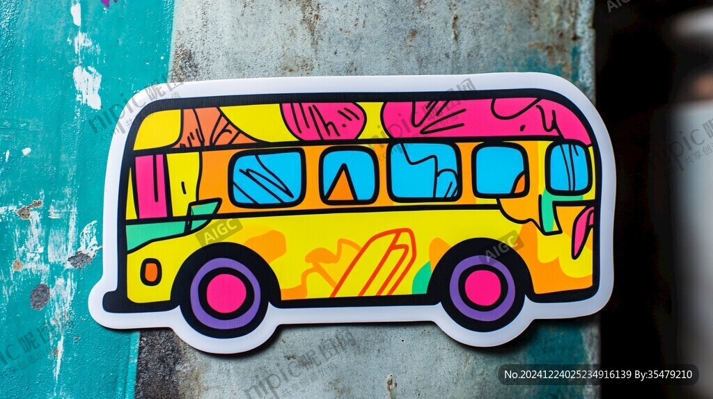 大巴车图案设计