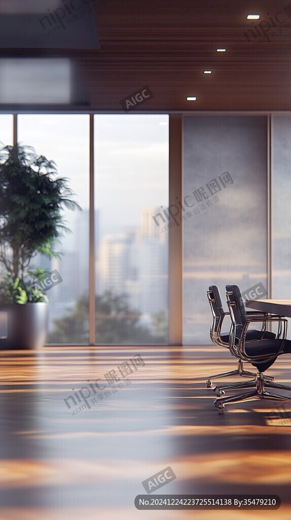 大气客厅落地门窗场景