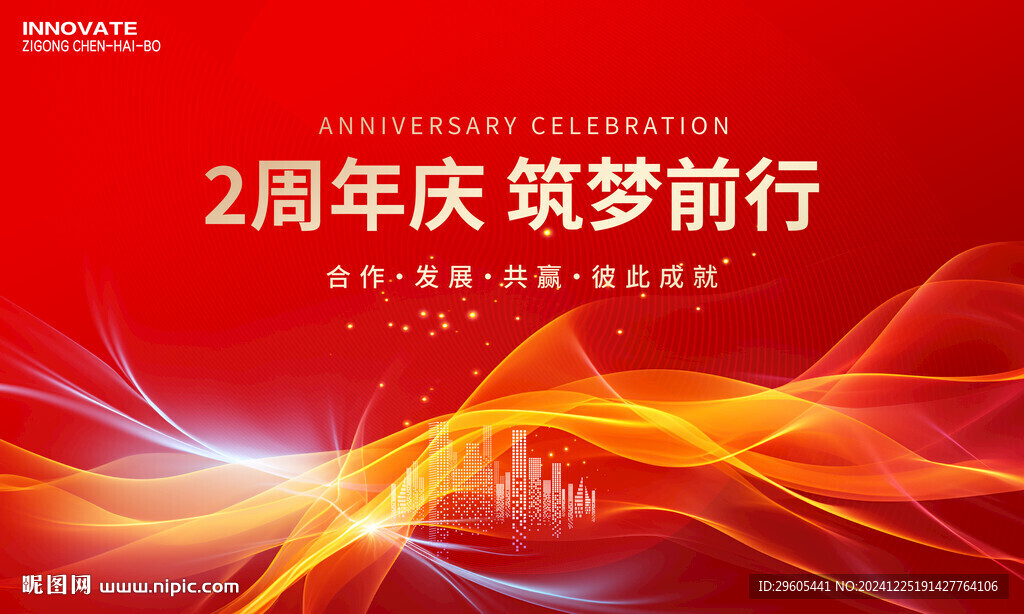 二周年庆活动展板