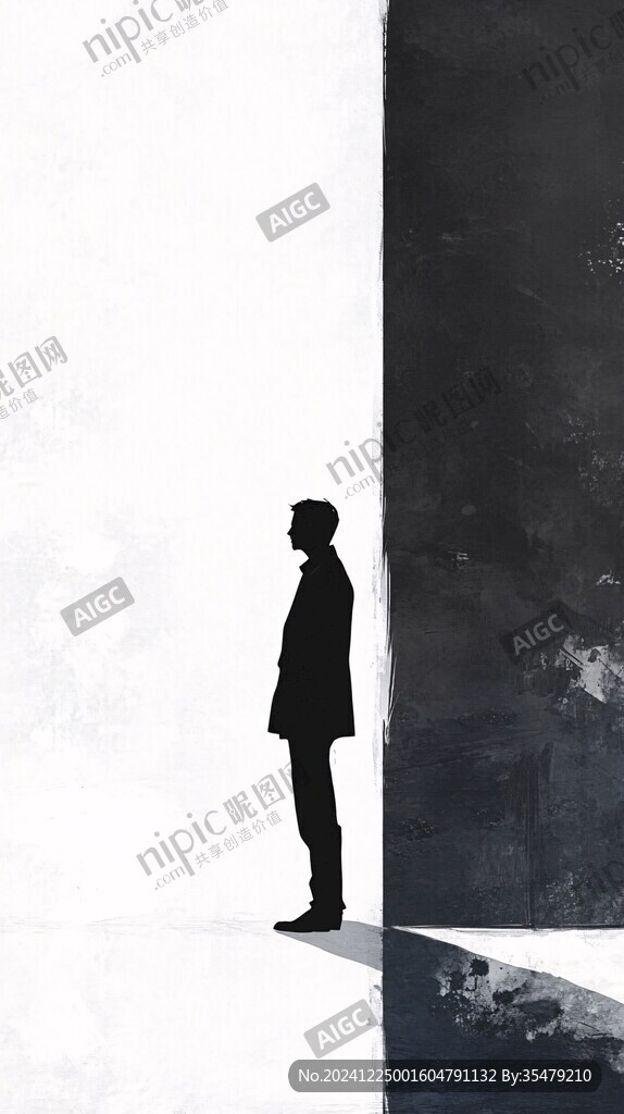 孤身一人背景素材