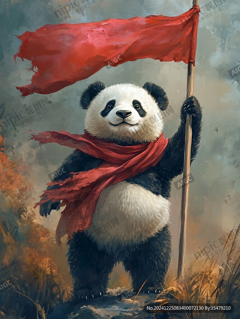 熊猫插画王者驾到