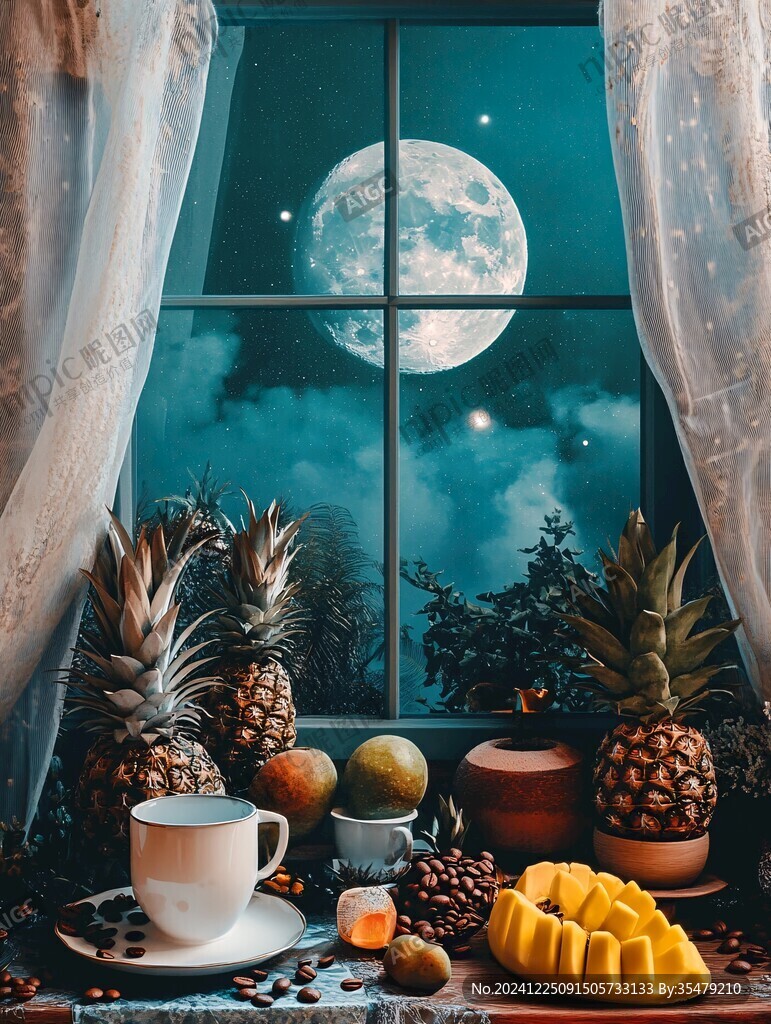 梦幻夜晚立体画