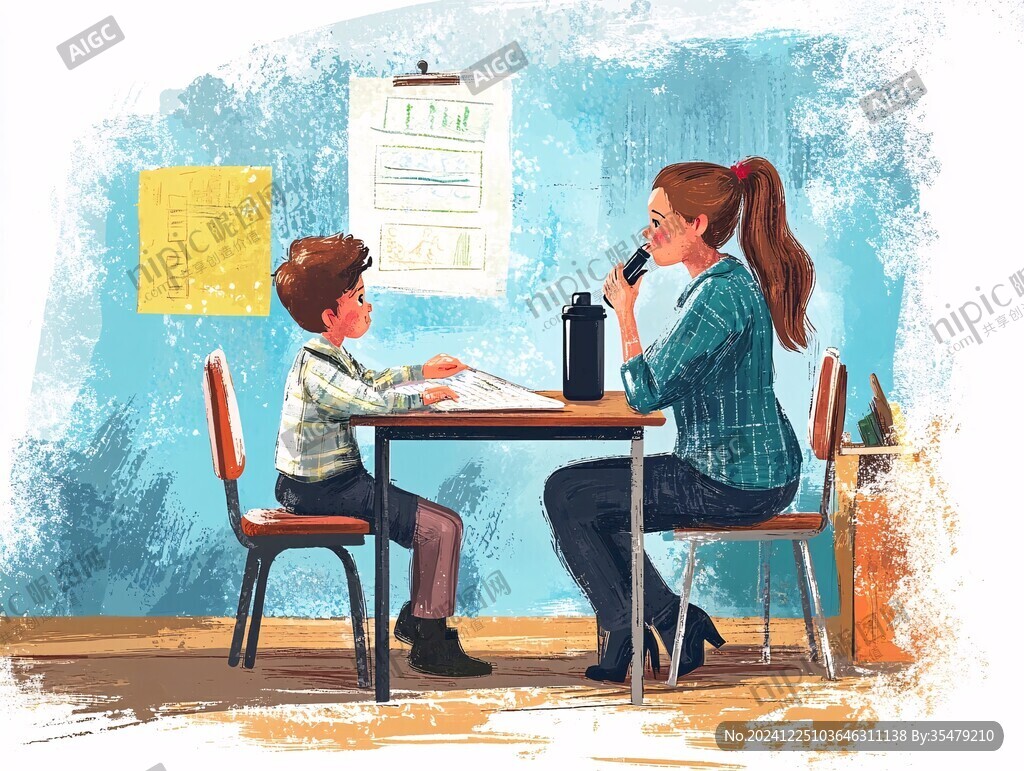 少儿课外辅导图片素材