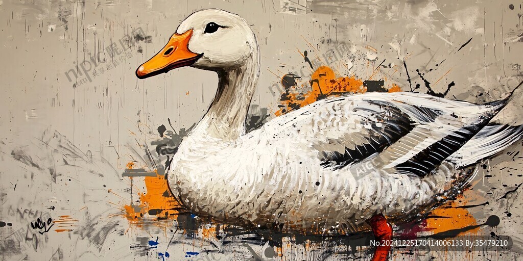 鹅装饰画