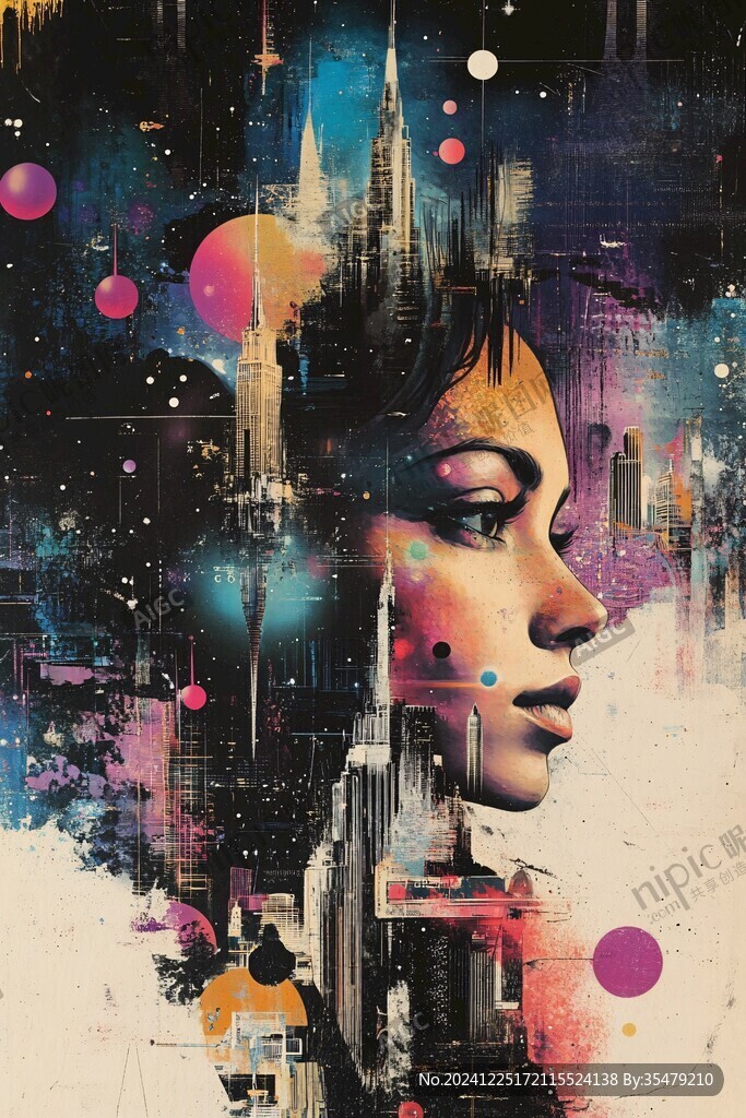 赛博朋克装饰画