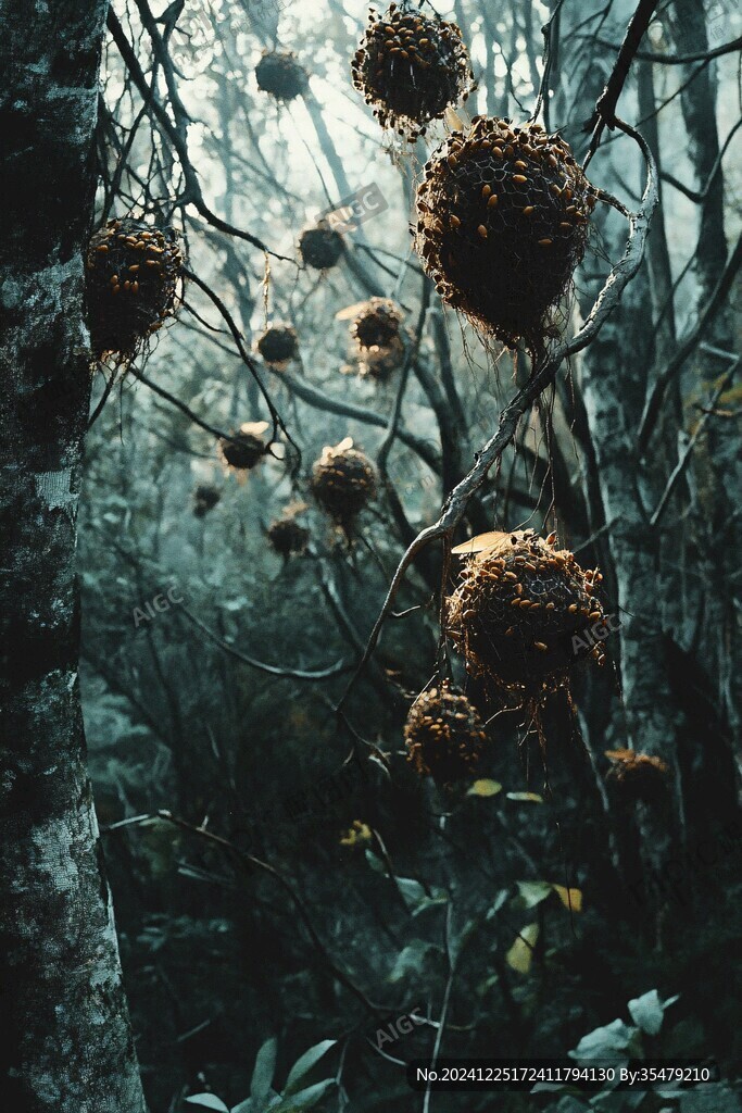 创意森林系背景