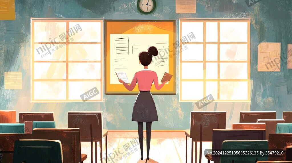 教室插画