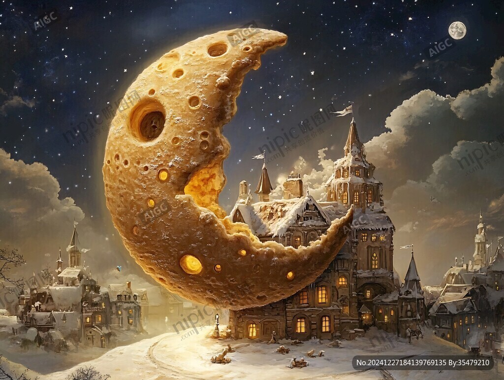 梦幻夜晚立体画