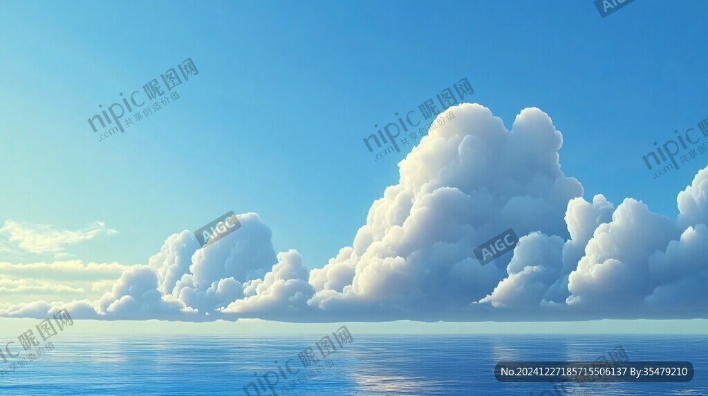 动漫中童话中的白云