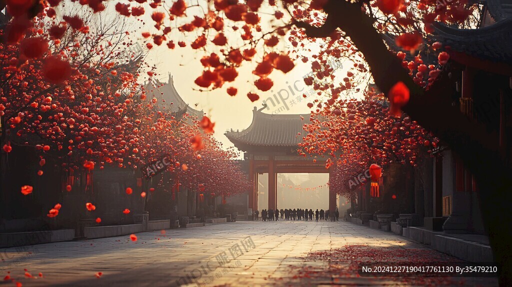 亭台楼阁鸿运当头