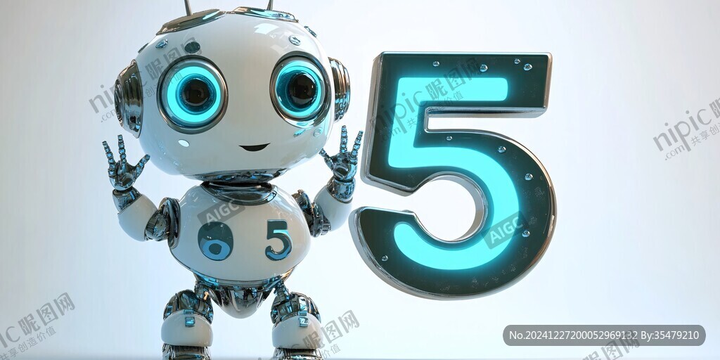 科技感娃娃吉祥物