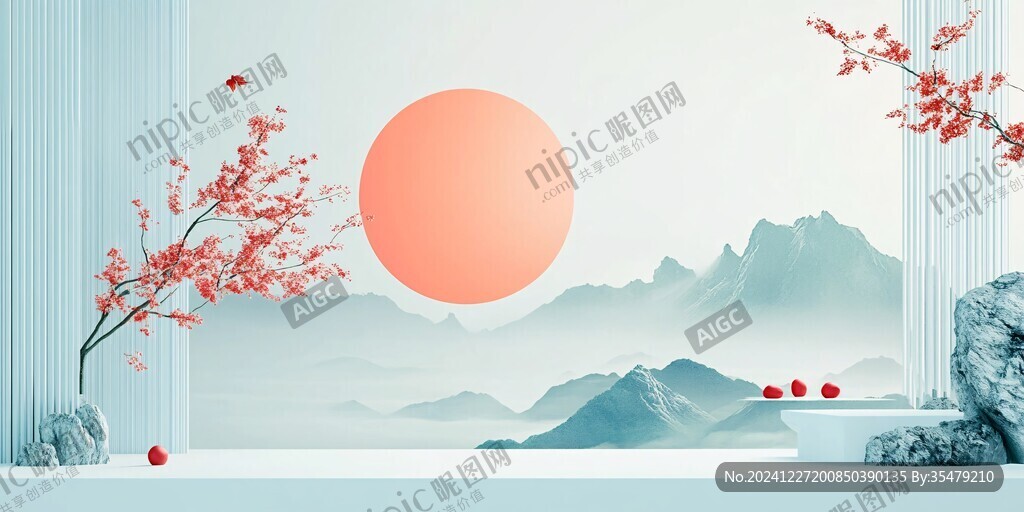 新中式旭日东升