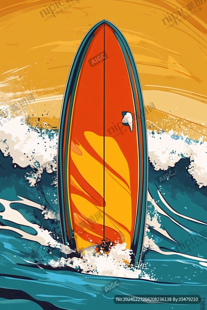 乘风破浪包装插画