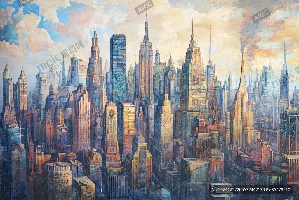 曼哈顿油画