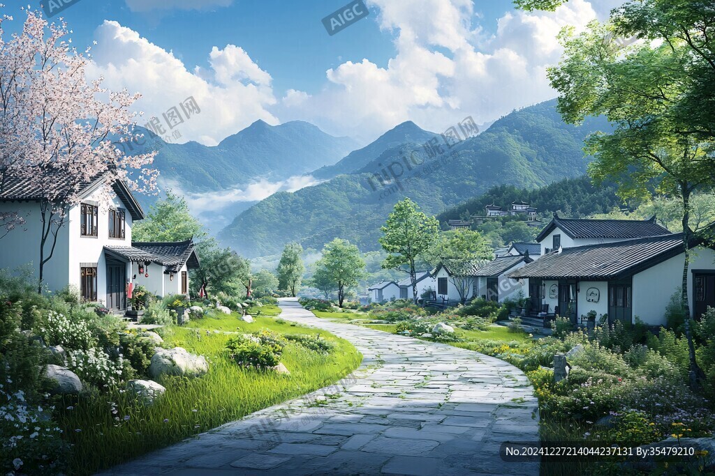 梦幻唯美农村新面貌